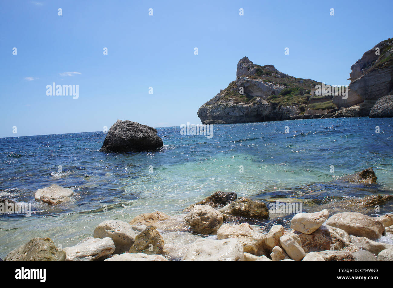 Blue Rocks Italy Blue lagoon with rocks on Sardinia island. Italy Stock Photo - Alamy