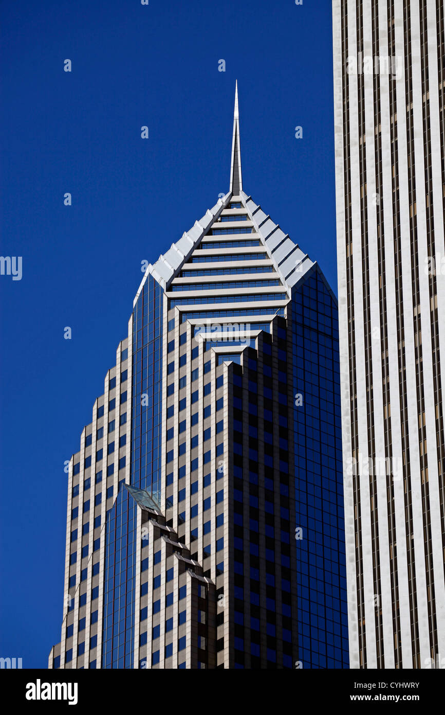 Two Prudential Plaza Building office block and tower, Chicago, Illinois, America Stock Photo