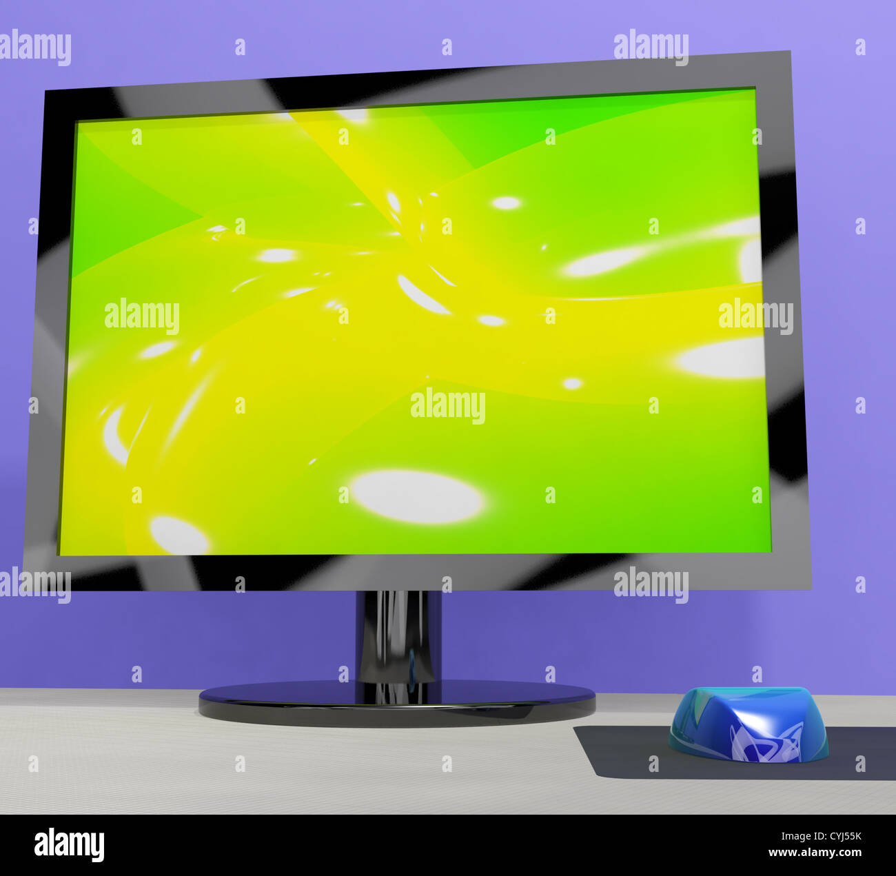 TV Monitor Showing High Definition Television Or HDTV Stock Photo Alamy