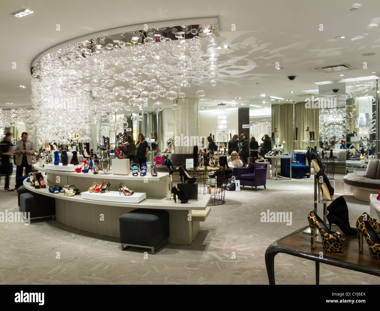 Louis Vuitton Shoe Salon at Saks Fifth Avenue, New York City