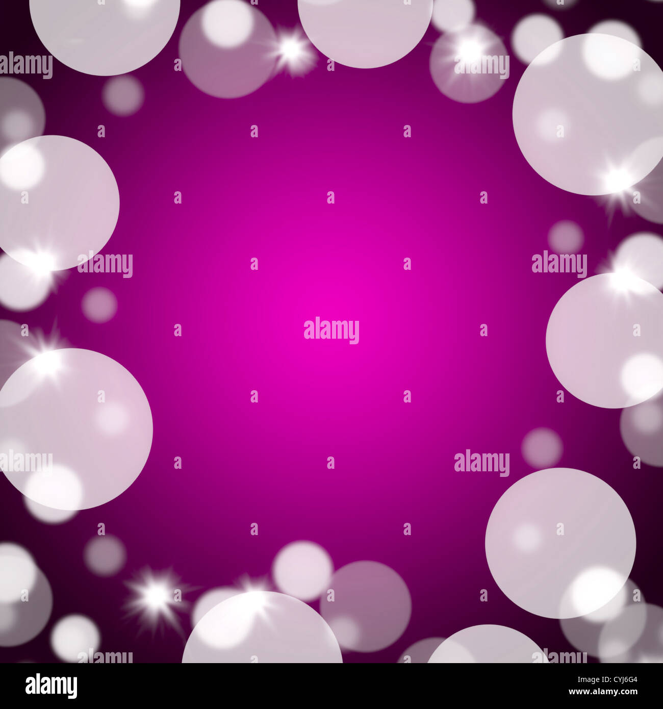 Mauve Bokeh Background With Blank Copy Space And Full Borders Stock Photo