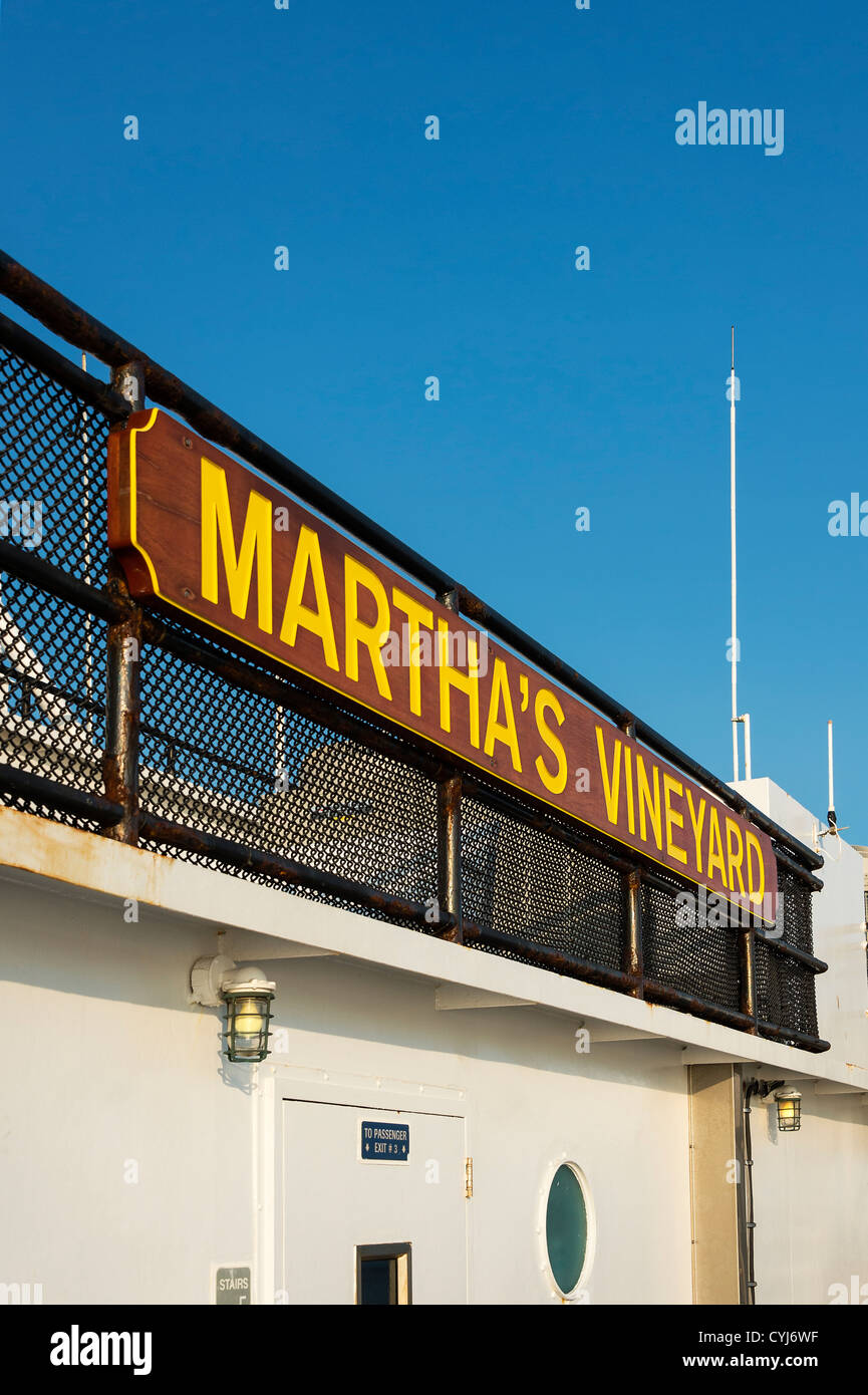 Martha's Vineyard ferry between Woods Hole and Vineyard Haven