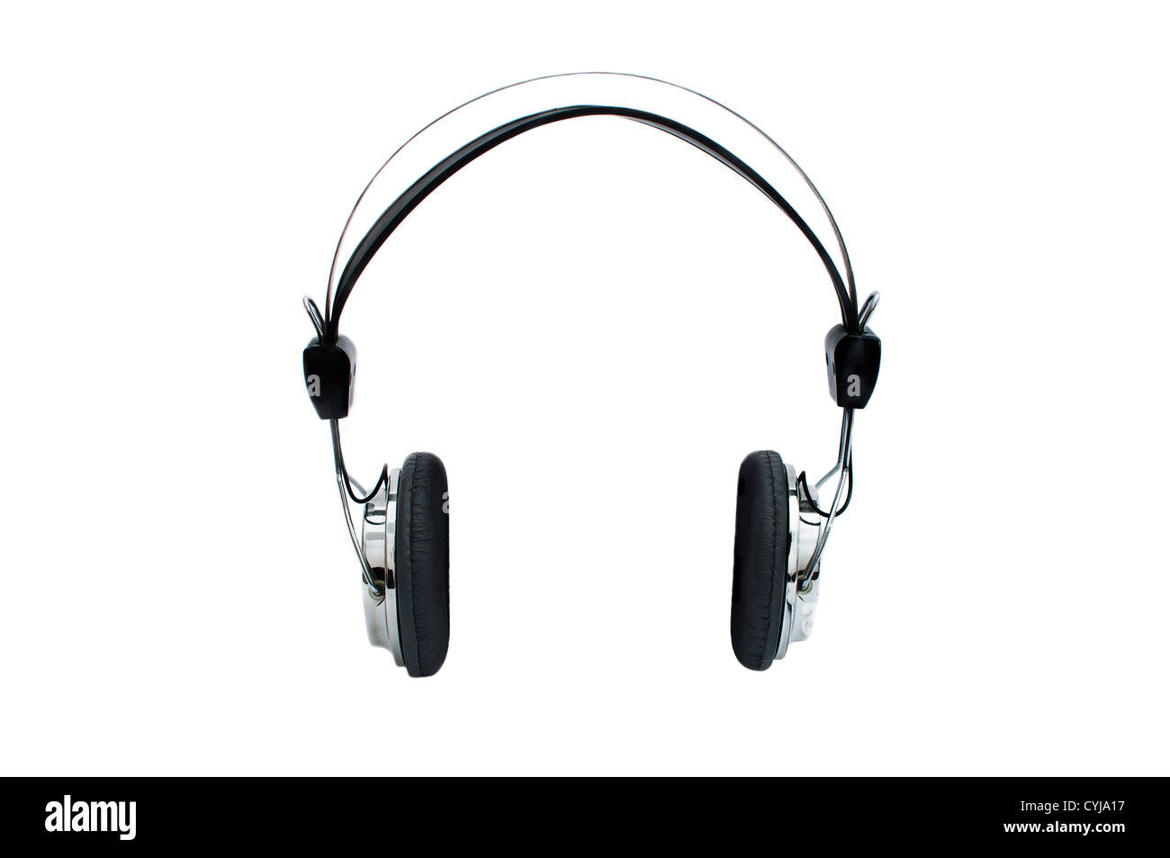 Retro headphones isolated on white background Stock Photo - Alamy
