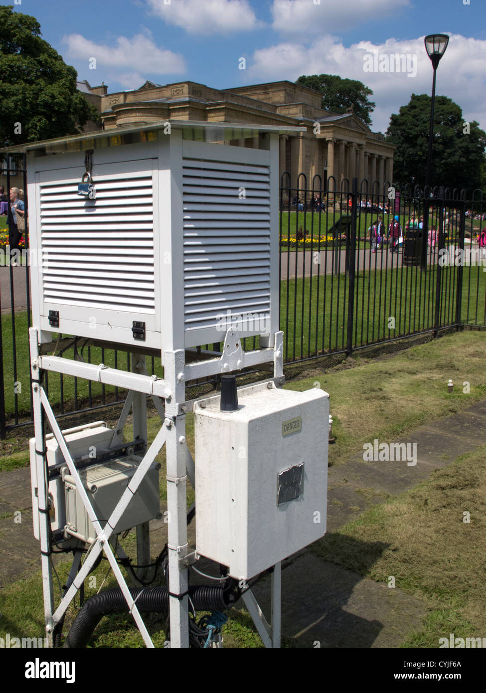 Weather station in Weston Park Sheffield South Yorkshire Stock Photo