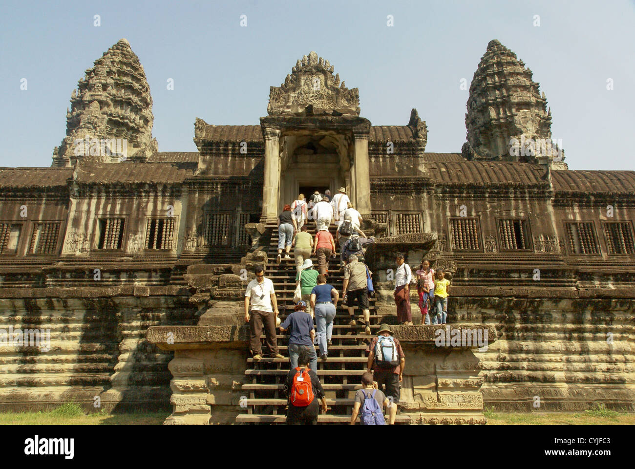 Cambodia, Angkor Wat The largest temple complex in the world Stock Photo
