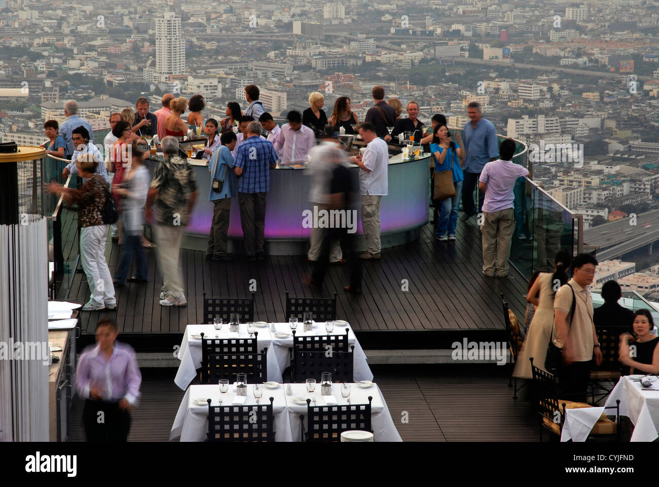 View, Panoramic, people, Nightlife, Bangkok, Sirocco, Dome, Sky Bar