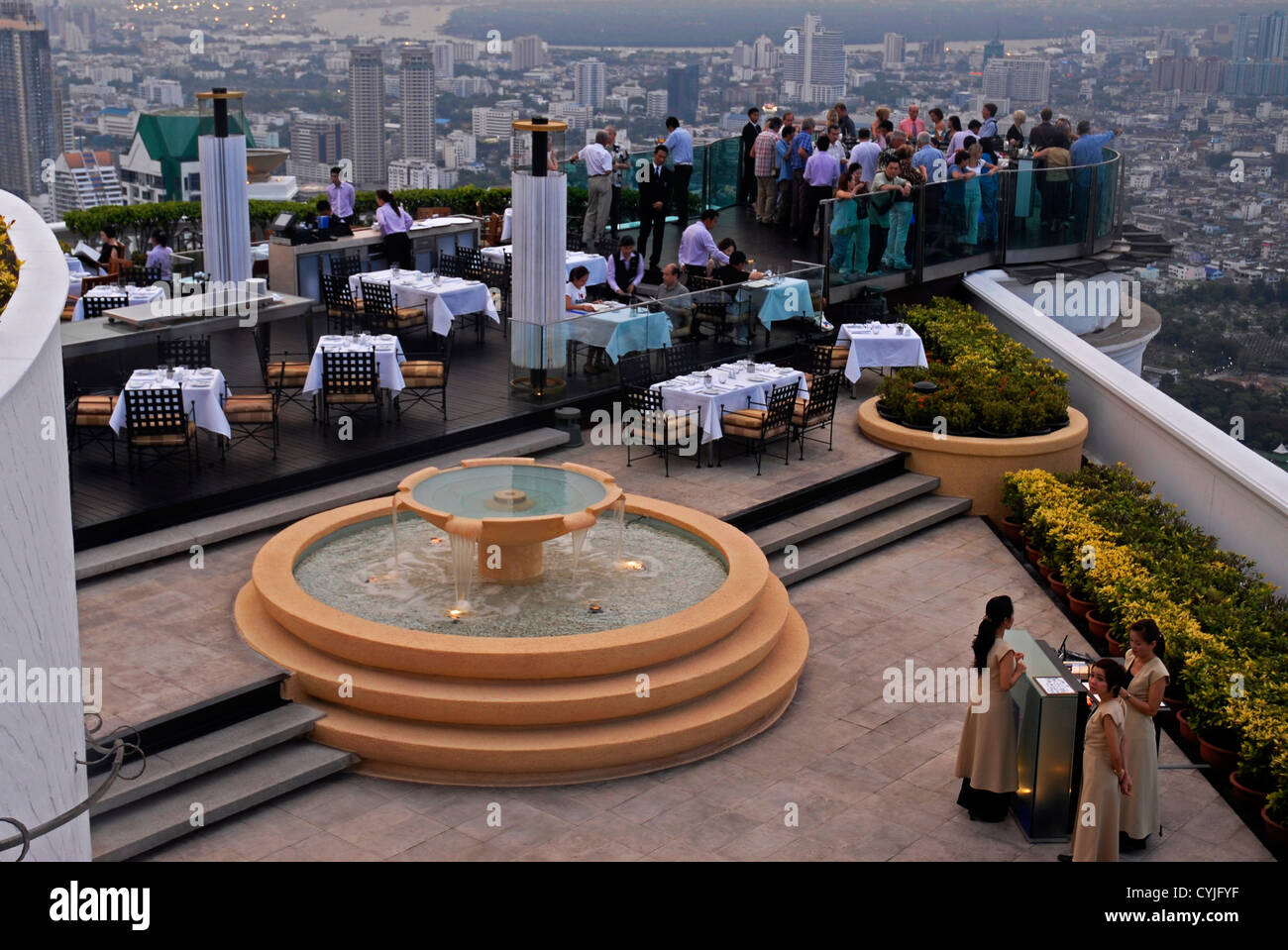 View, Panoramic, people, Nightlife, Bangkok, Sirocco, Dome, Sky Bar