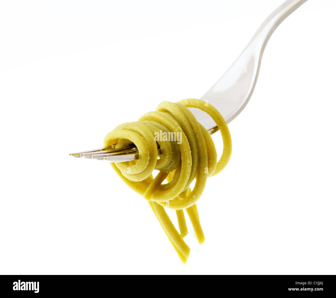 Rolled pasta on a fork hires stock photography and images Alamy