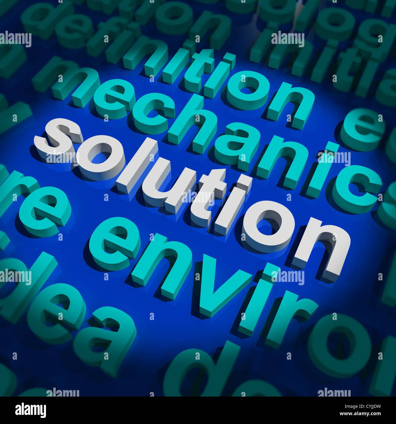 Solution Word Showing Success Planning And Strategies Stock Photo