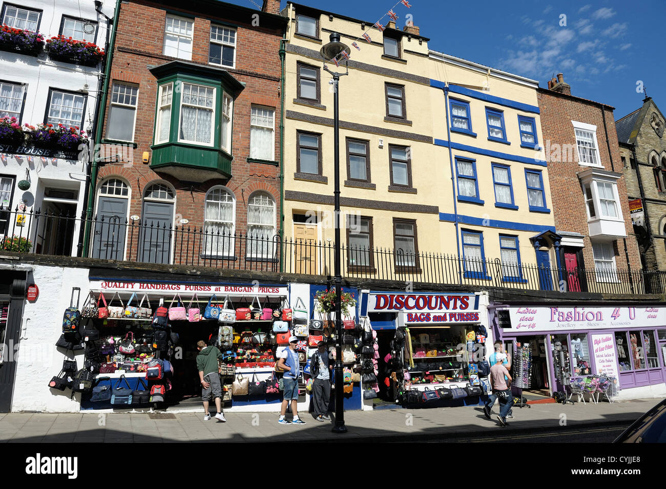 seaside discount shops scarborough england uk Stock Photo Alamy