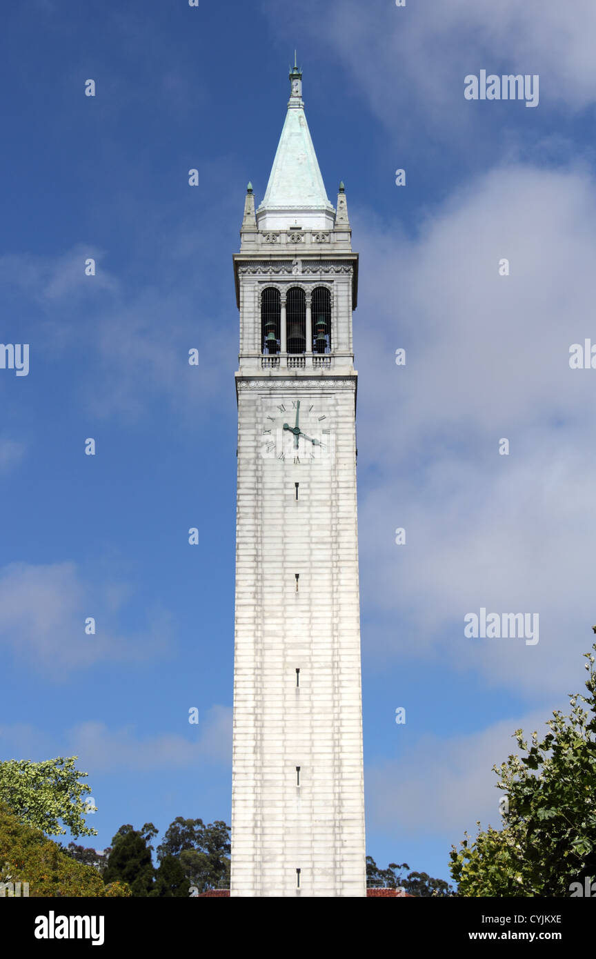 Sather Tower (the Campanile), University of California, Berkeley, California, USA. Stock Photo