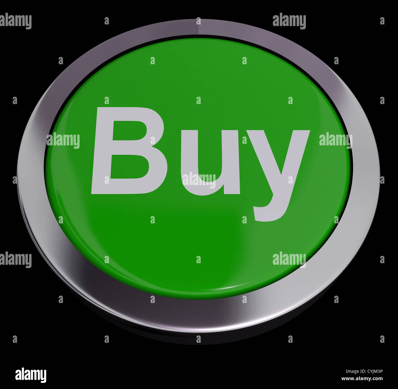 Buy Button For Commerce Or Retail Purchasing Online Stock Photo