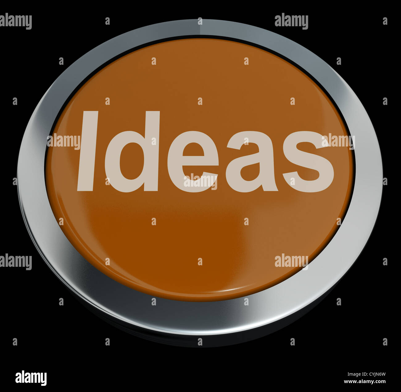 Ideas Button Showing Improvement Concept Or Creativity Stock Photo