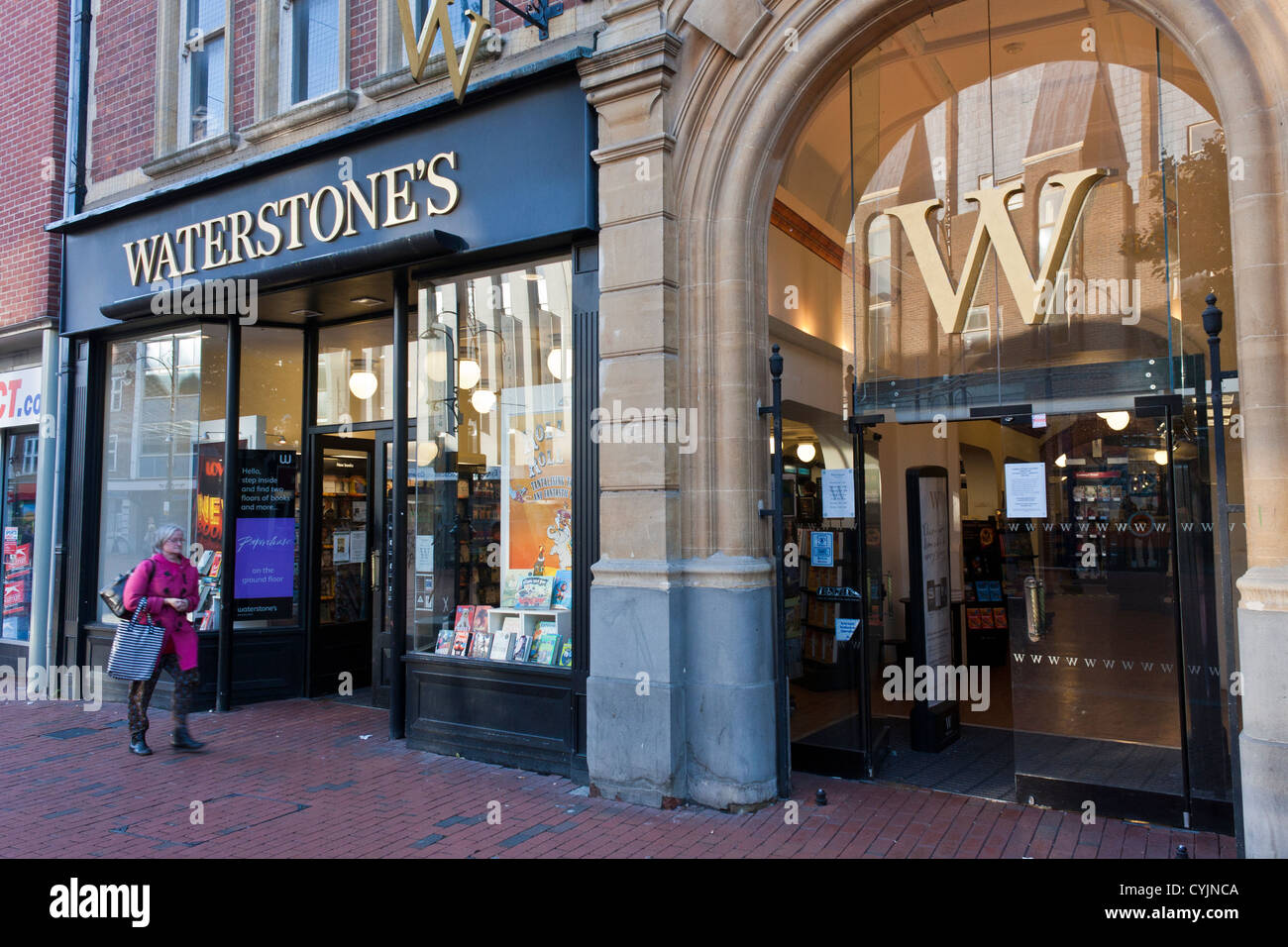 Waterstones bookshop, Broad Street, Reading, Berkshire, England, UK Stock Photo