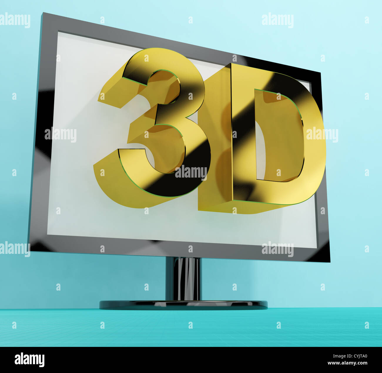 Three Dimensional Television Meaning 3D HD TVs Stock Photo Alamy