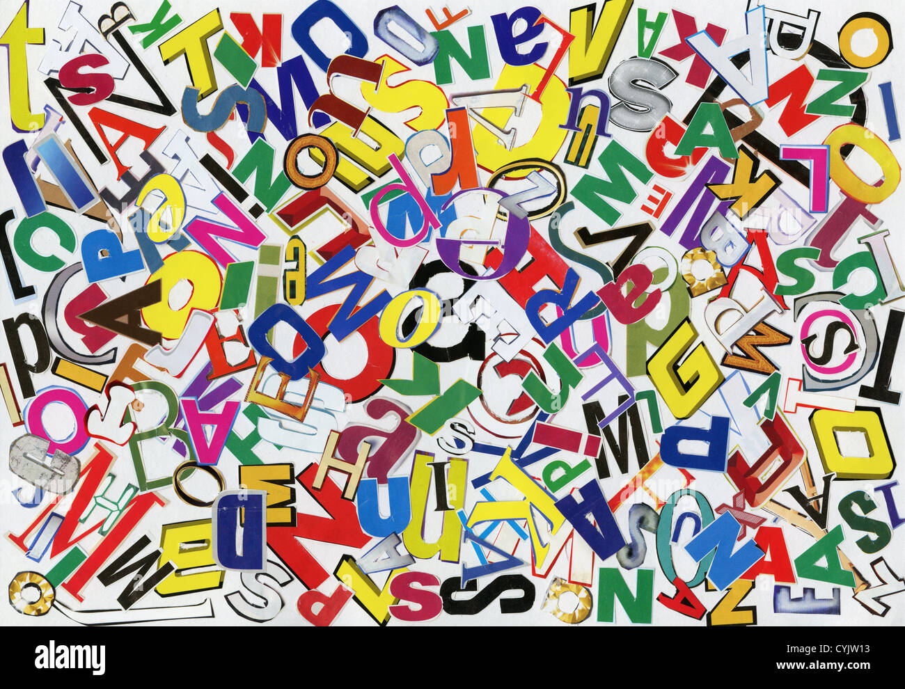 Alphabet Collage Letters