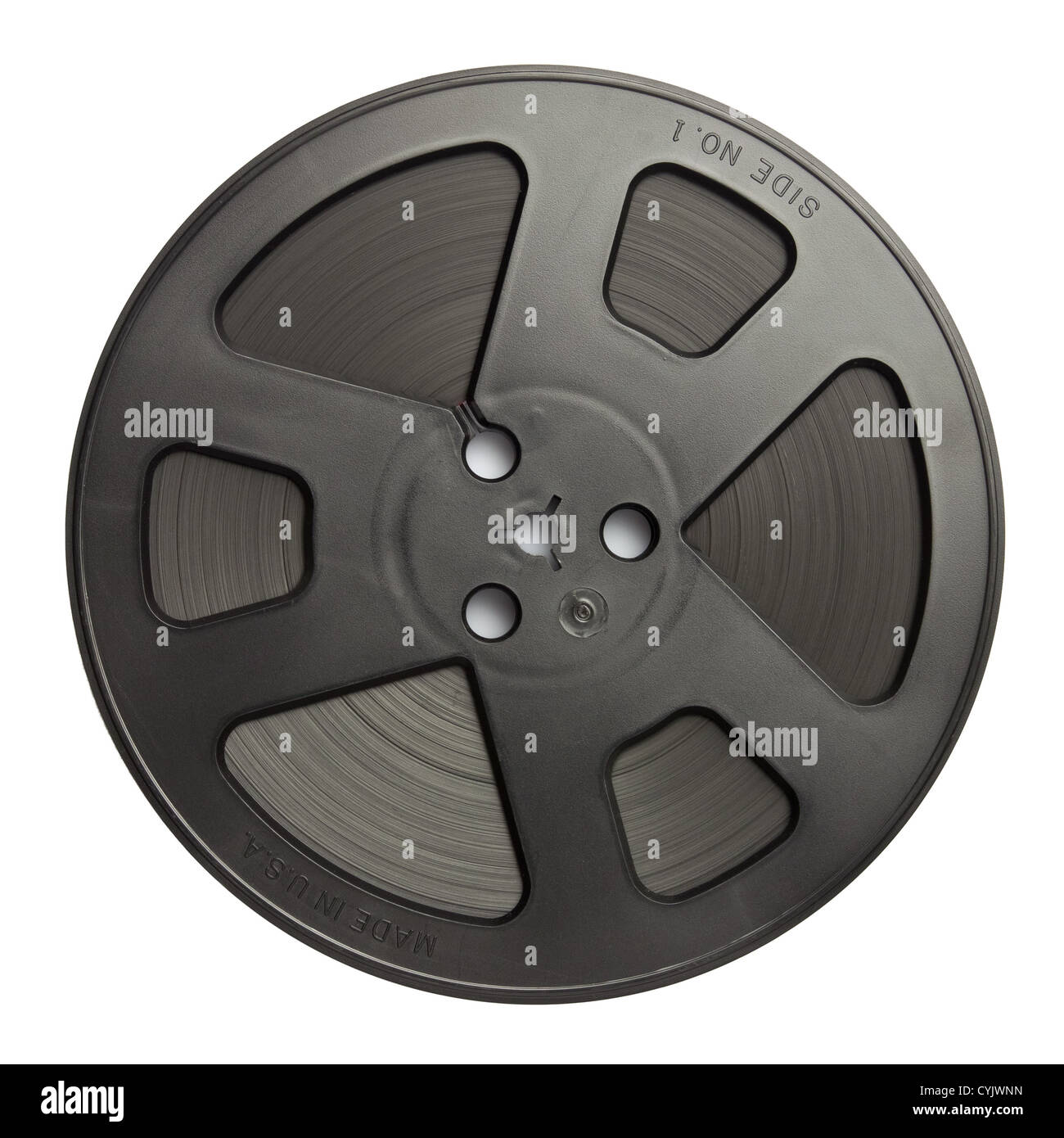 Vintage audio reel, isolated Stock Photo Alamy