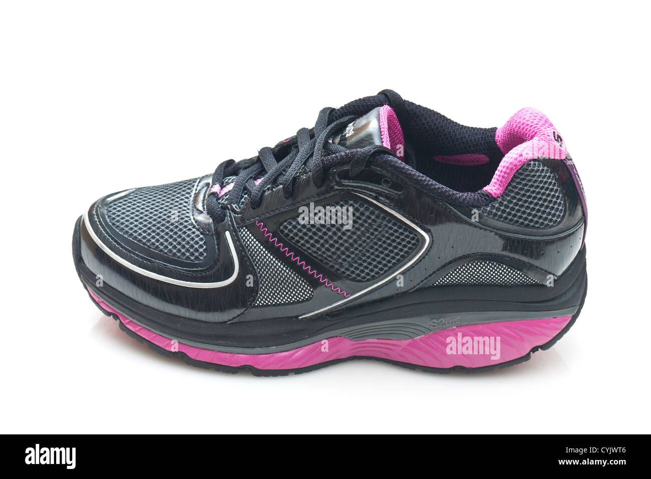 Running shoe and on white Cut Out Stock Images & Pictures - Alamy