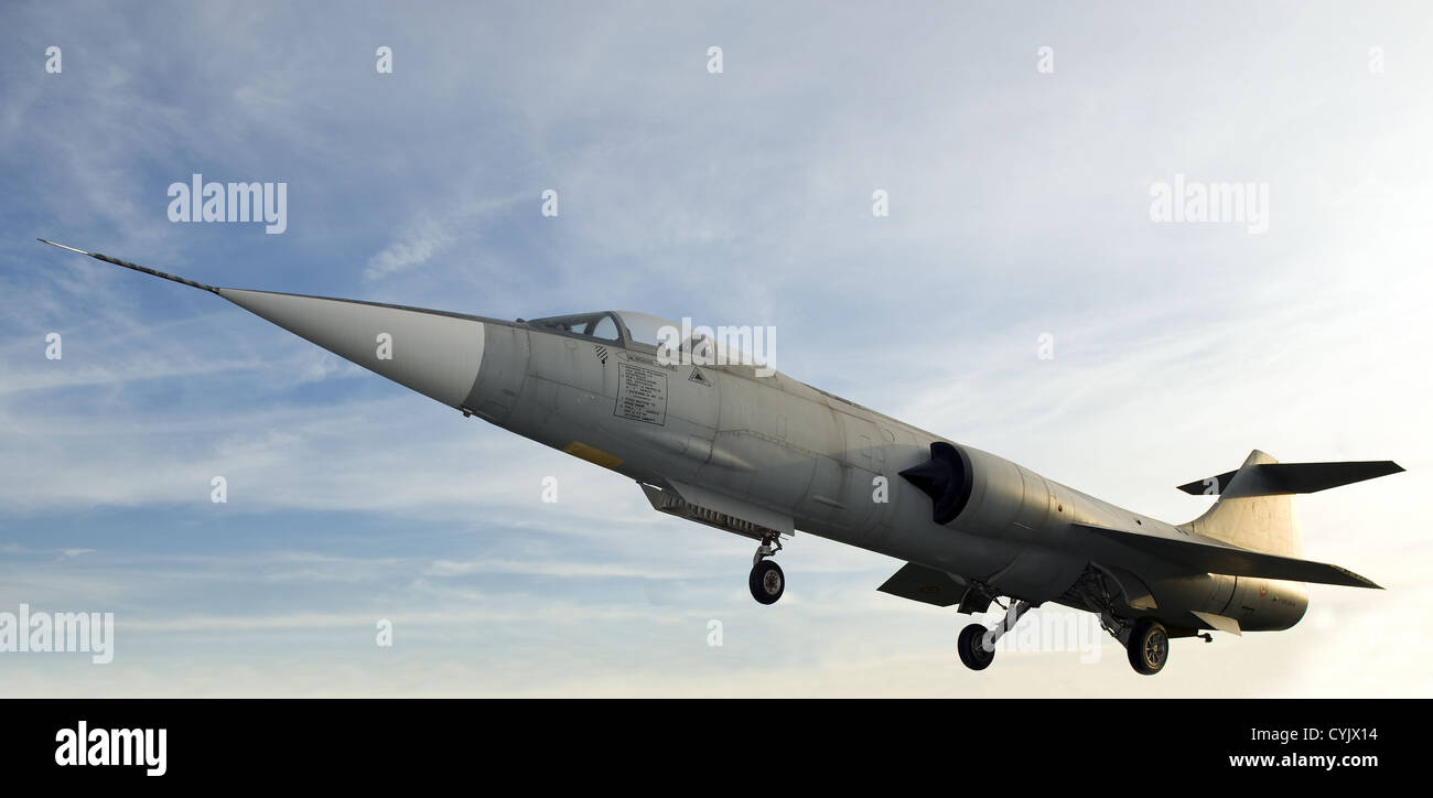 Aircraft jet Lockheed F-104 Starfighter fighter Stock Photo