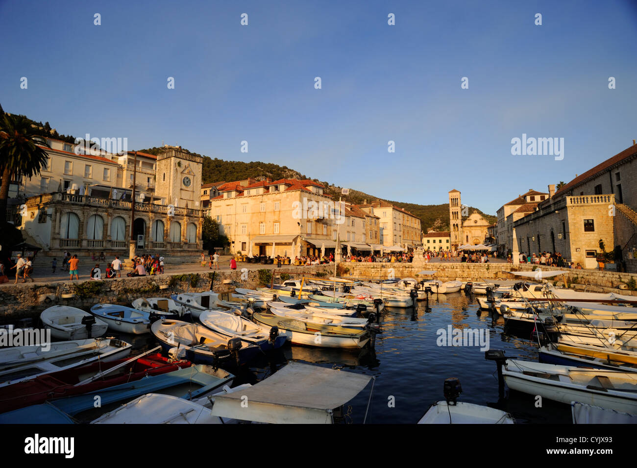 croatia, dalmatia, hvar island, hvar town Stock Photo