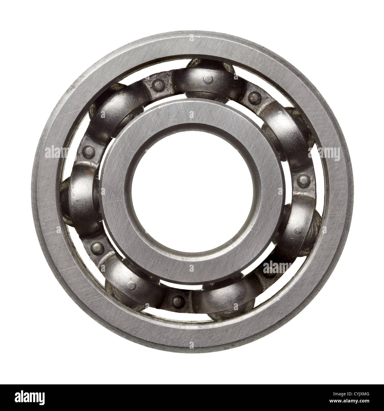Used metal ball bearing, isolated Stock Photo Alamy