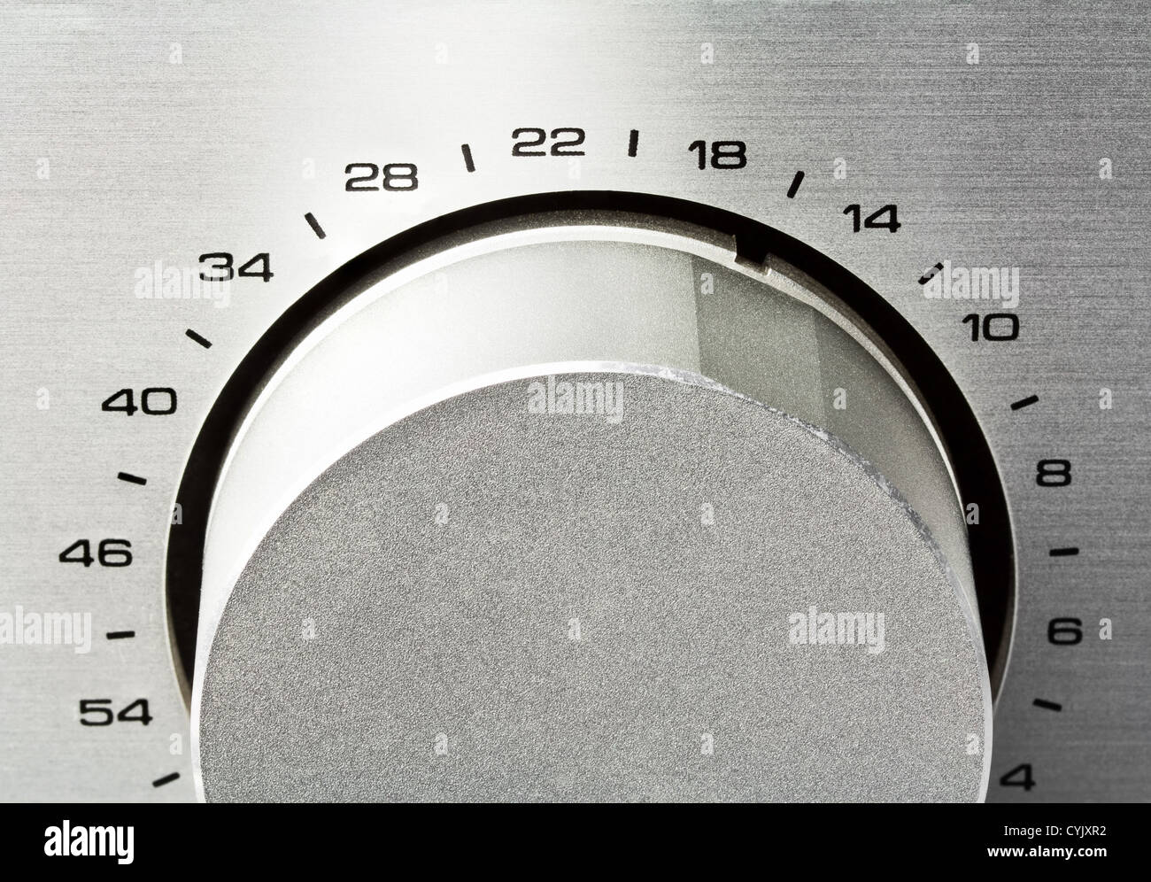 Sound amplifier. Volume knob close up Stock Photo Alamy