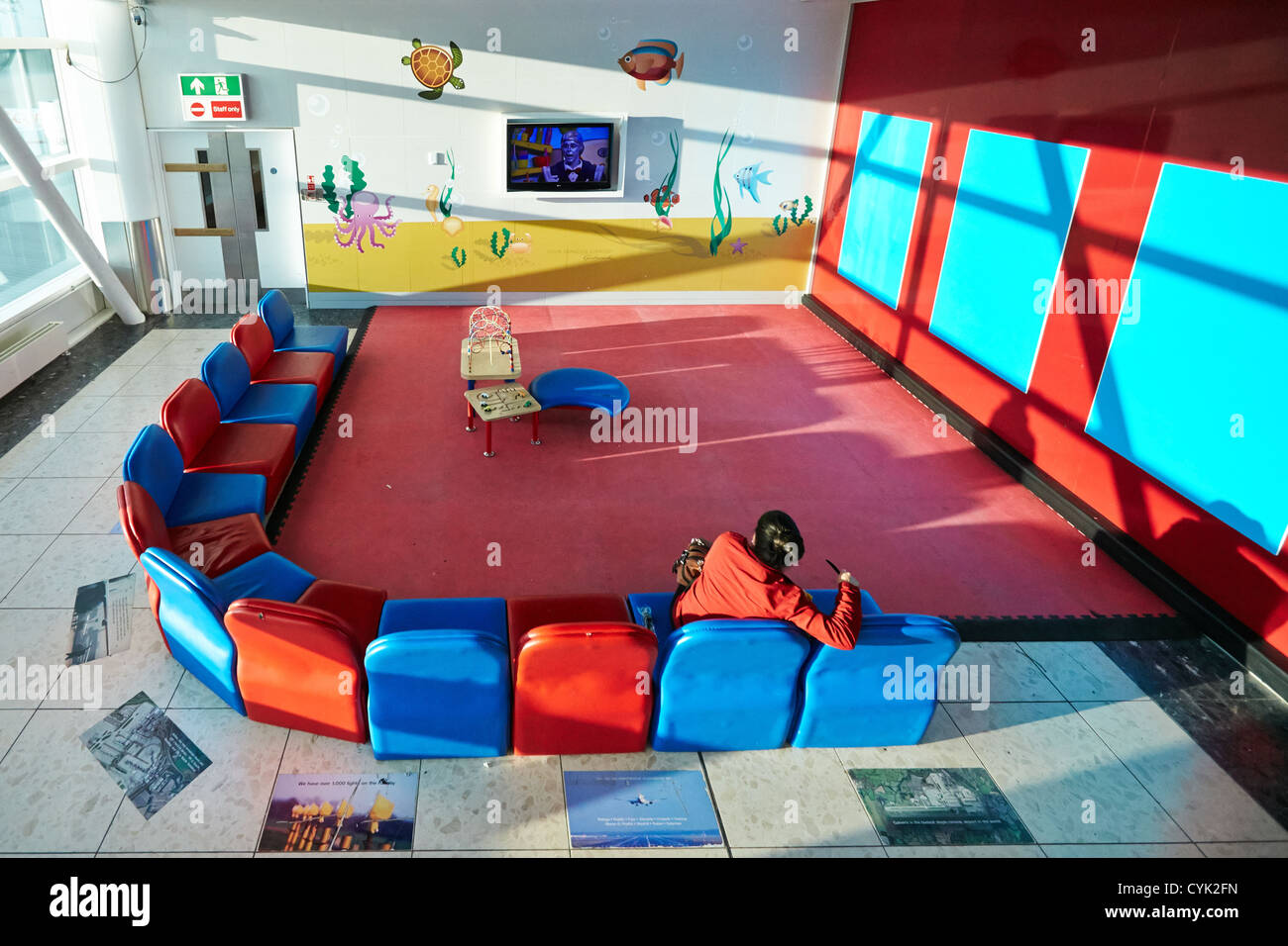 Children's play area in the north terminal concourse at Gatwick Airport