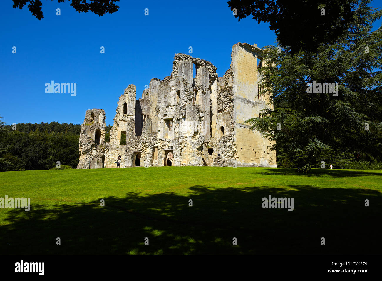 Old Wardour Castle, Wiltshire, England, UK Stock Photo