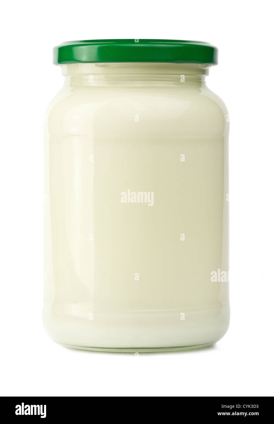 Glass jar of mayonnaise Stock Photo Alamy