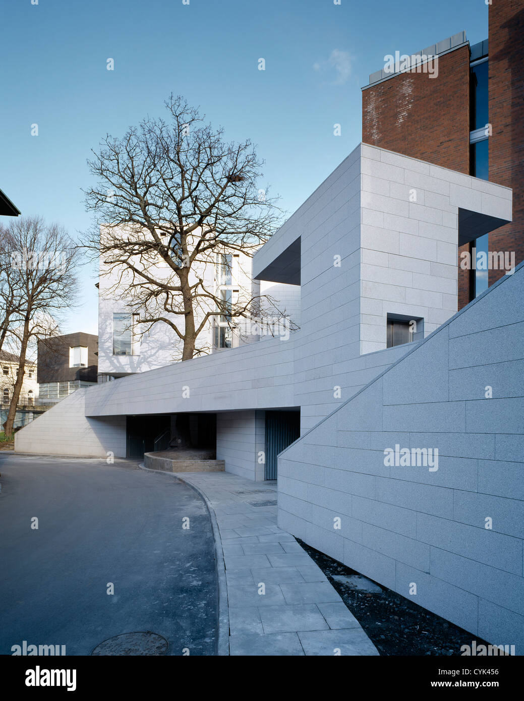 Parson's Building Extension, Dublin, Ireland. Architect Grafton Architects, 2005. View from