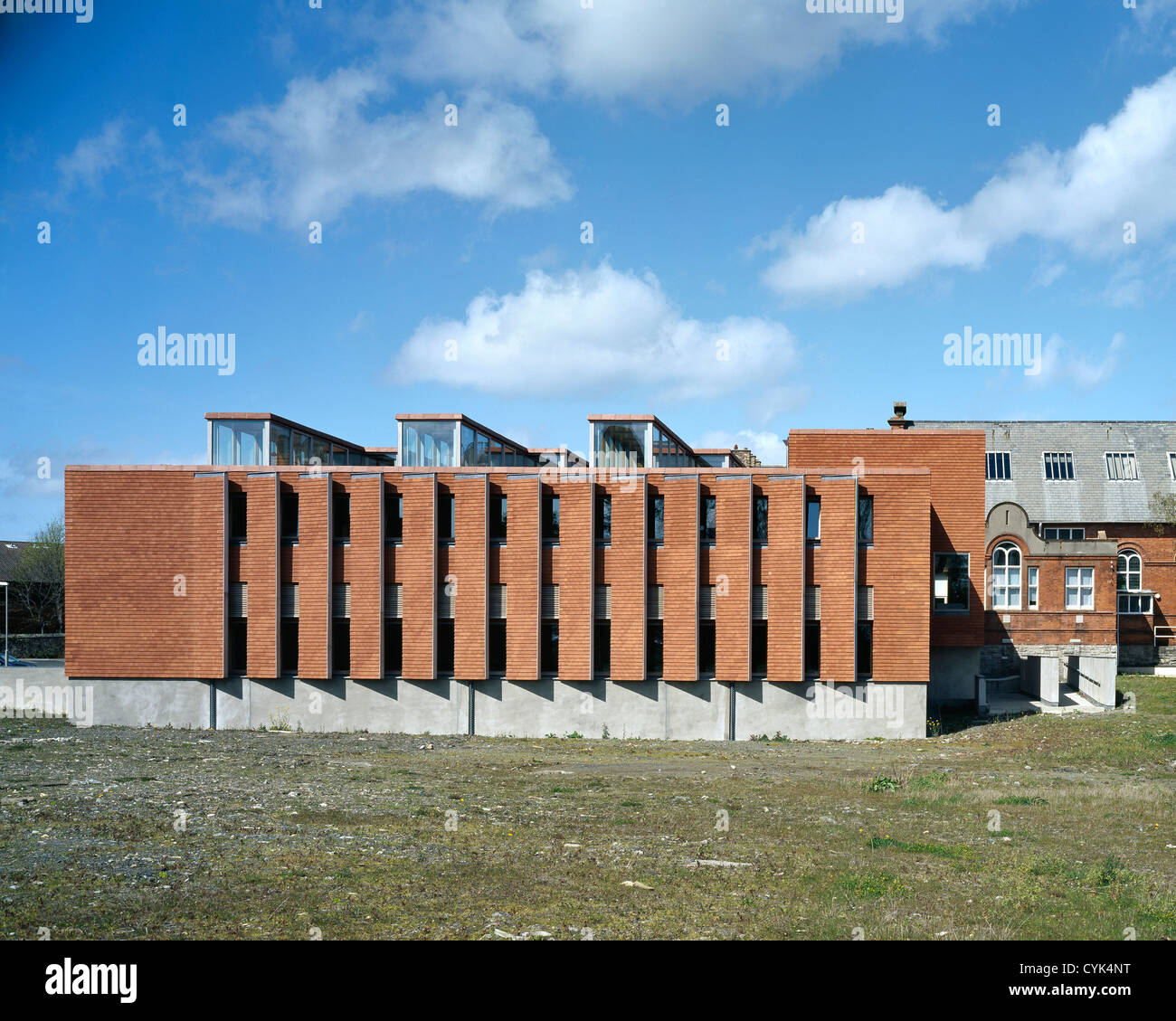 Urban Institute of Ireland, Dublin, Ireland. Architect Grafton Architects, 2003. View of facade