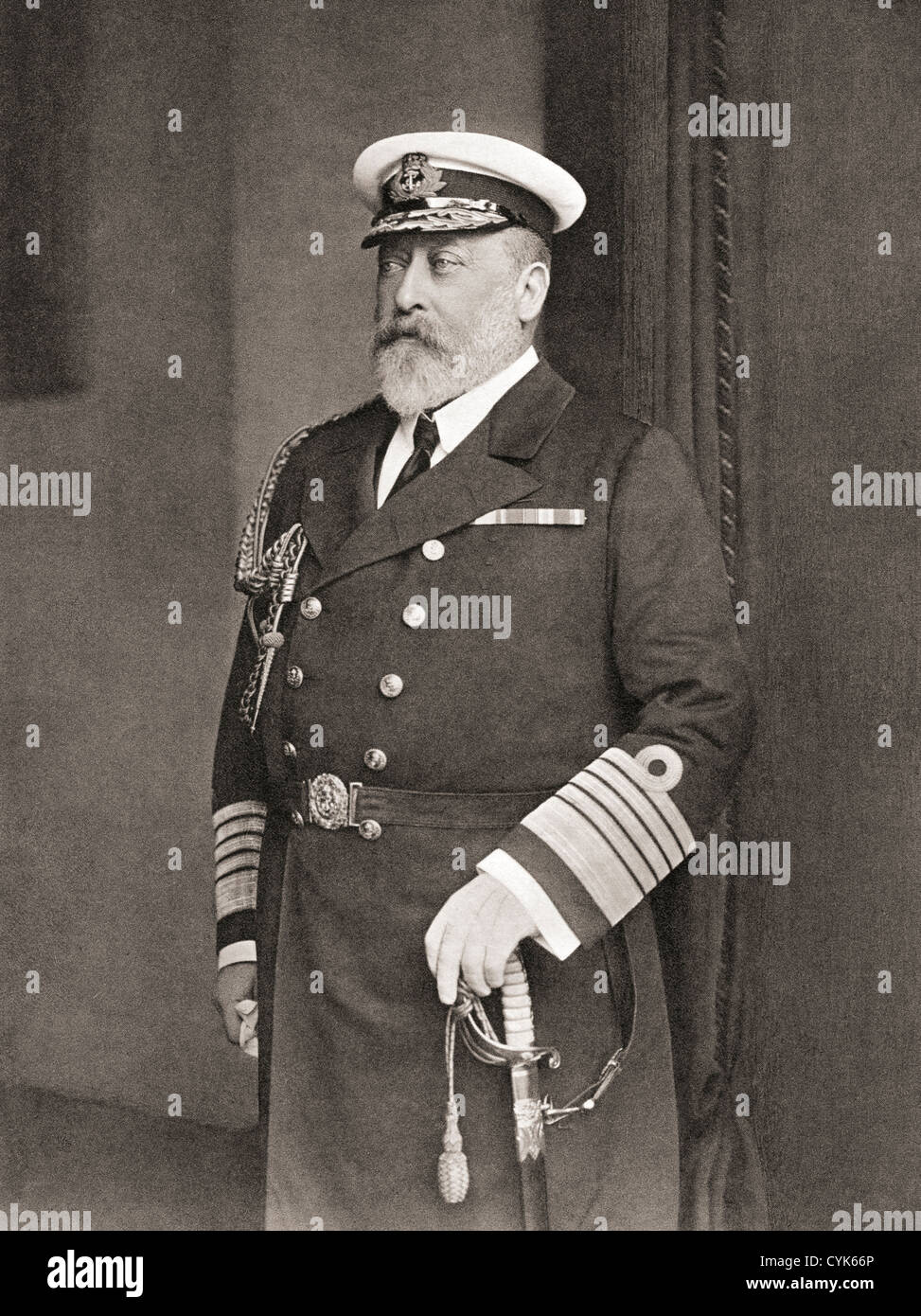 Edward VII, Albert Edward, 1841 –1910. King of the United Kingdom. From The Wonderful Year 1909 Stock Photo