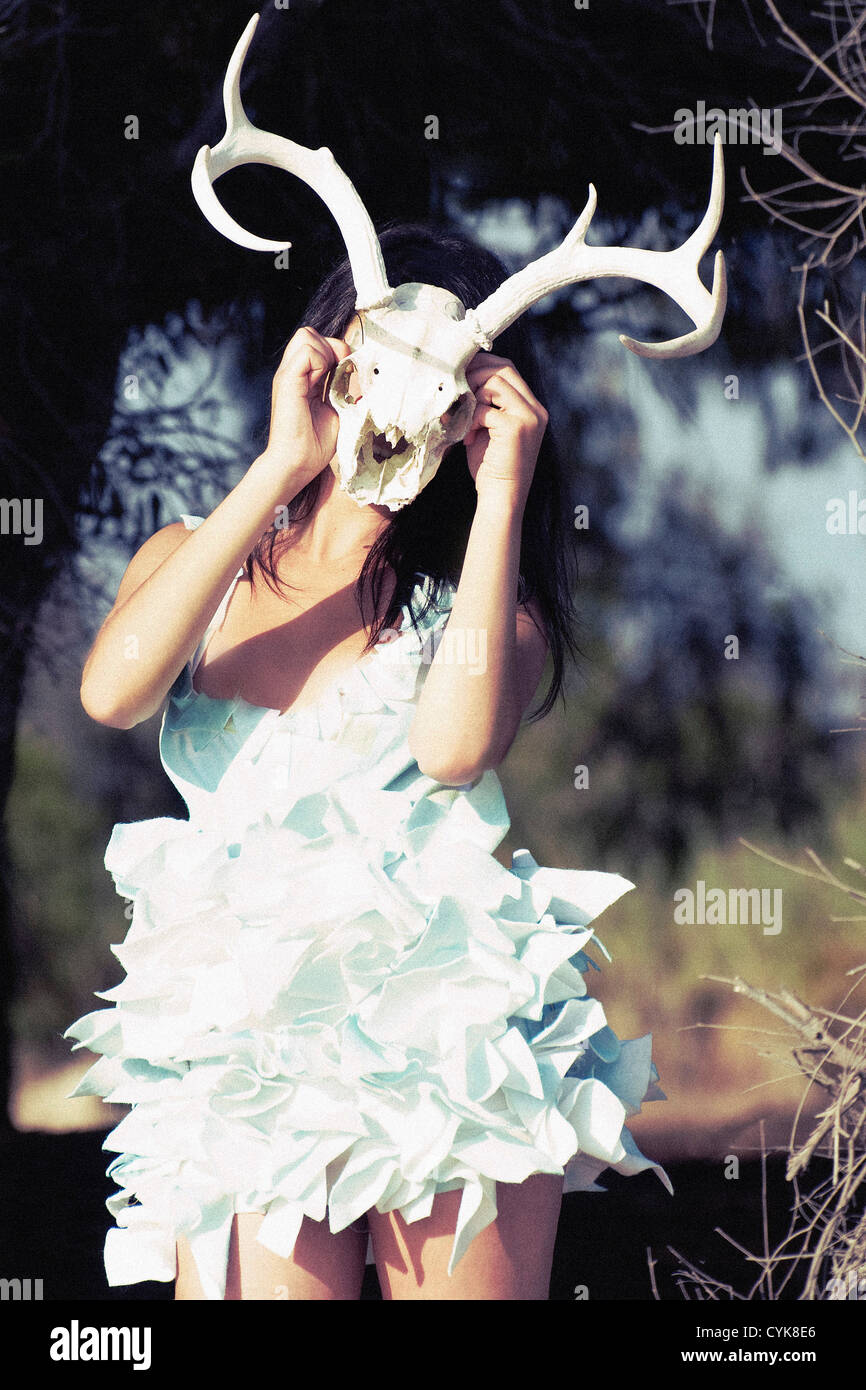 Deer skull hi-res stock photography and images - Alamy