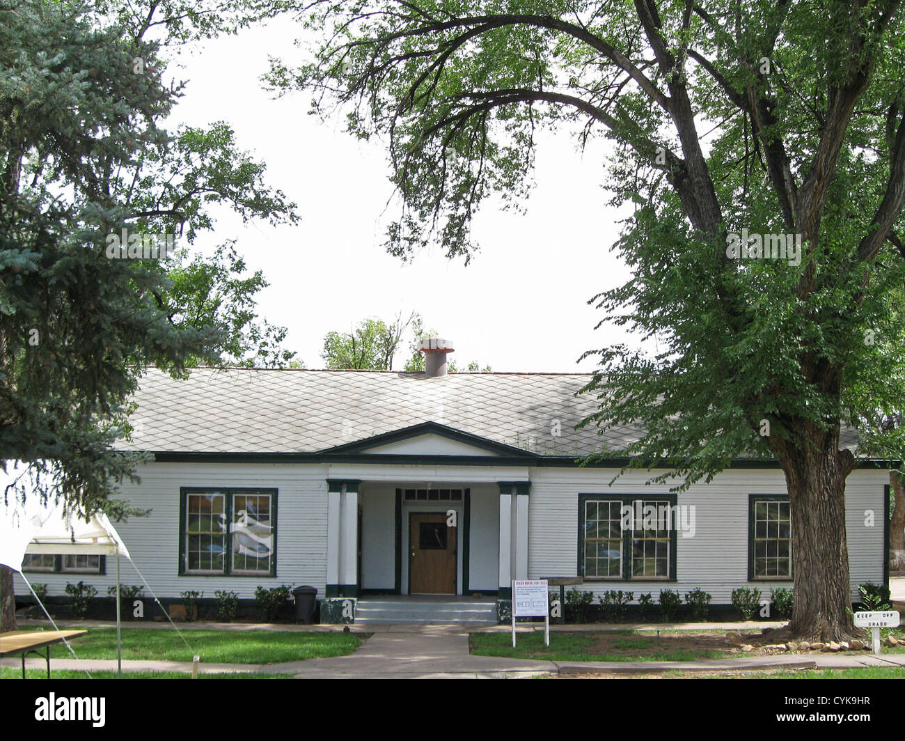 Guard House and Cells building at Fort Stanton, New Mexico Stock Photo