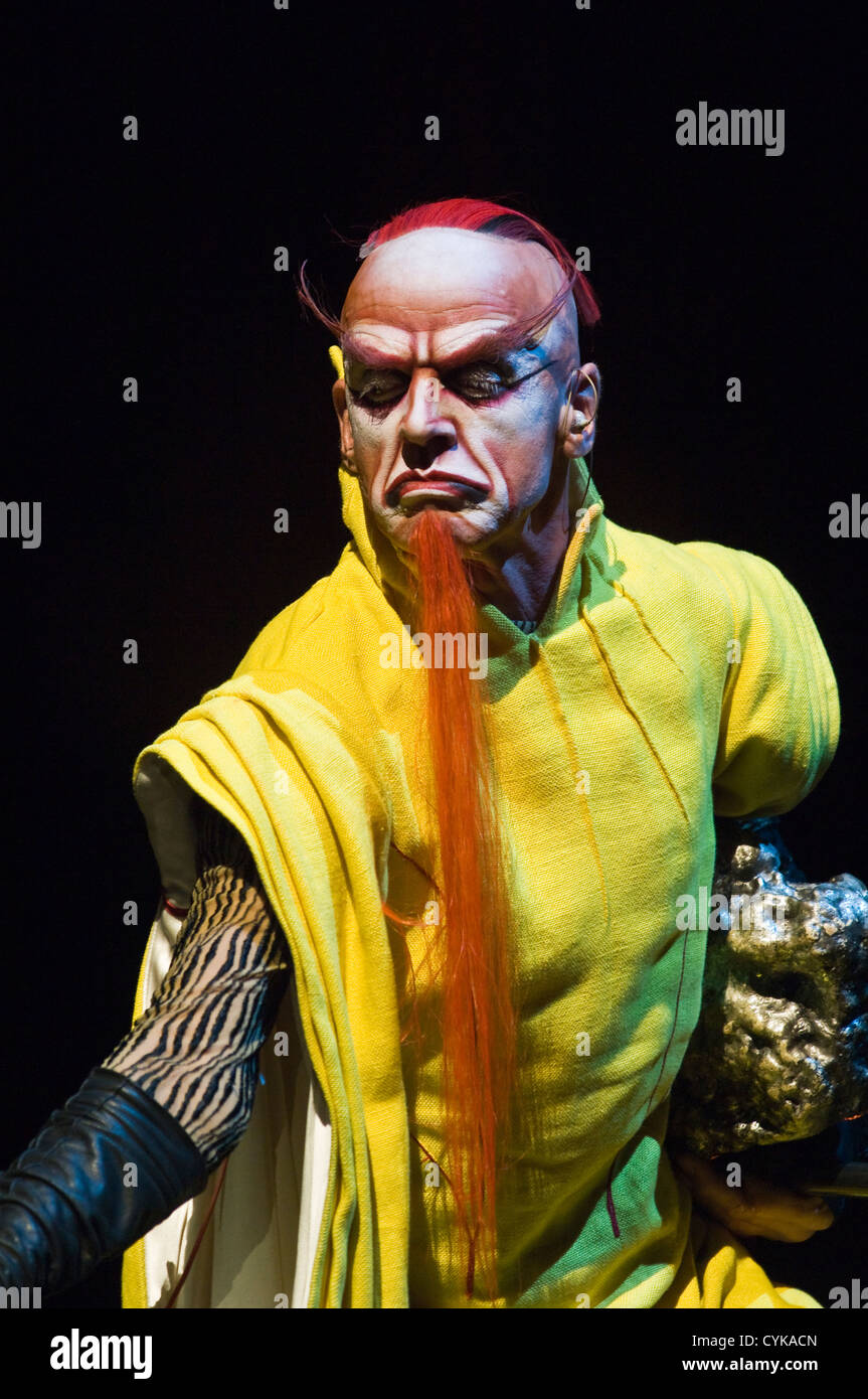 Cirque du Soleil actor performing KA in Las Vegas, Nevada. Stock Photo