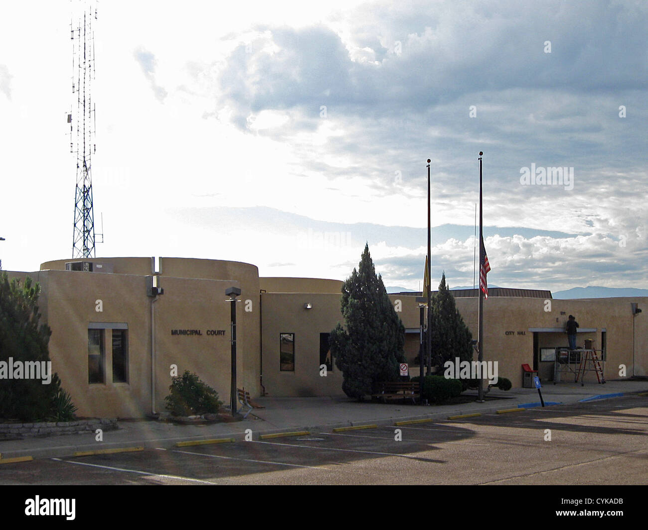 Española (New Mexico) City Hall, located at 405 N. Paseo de Oñate Stock