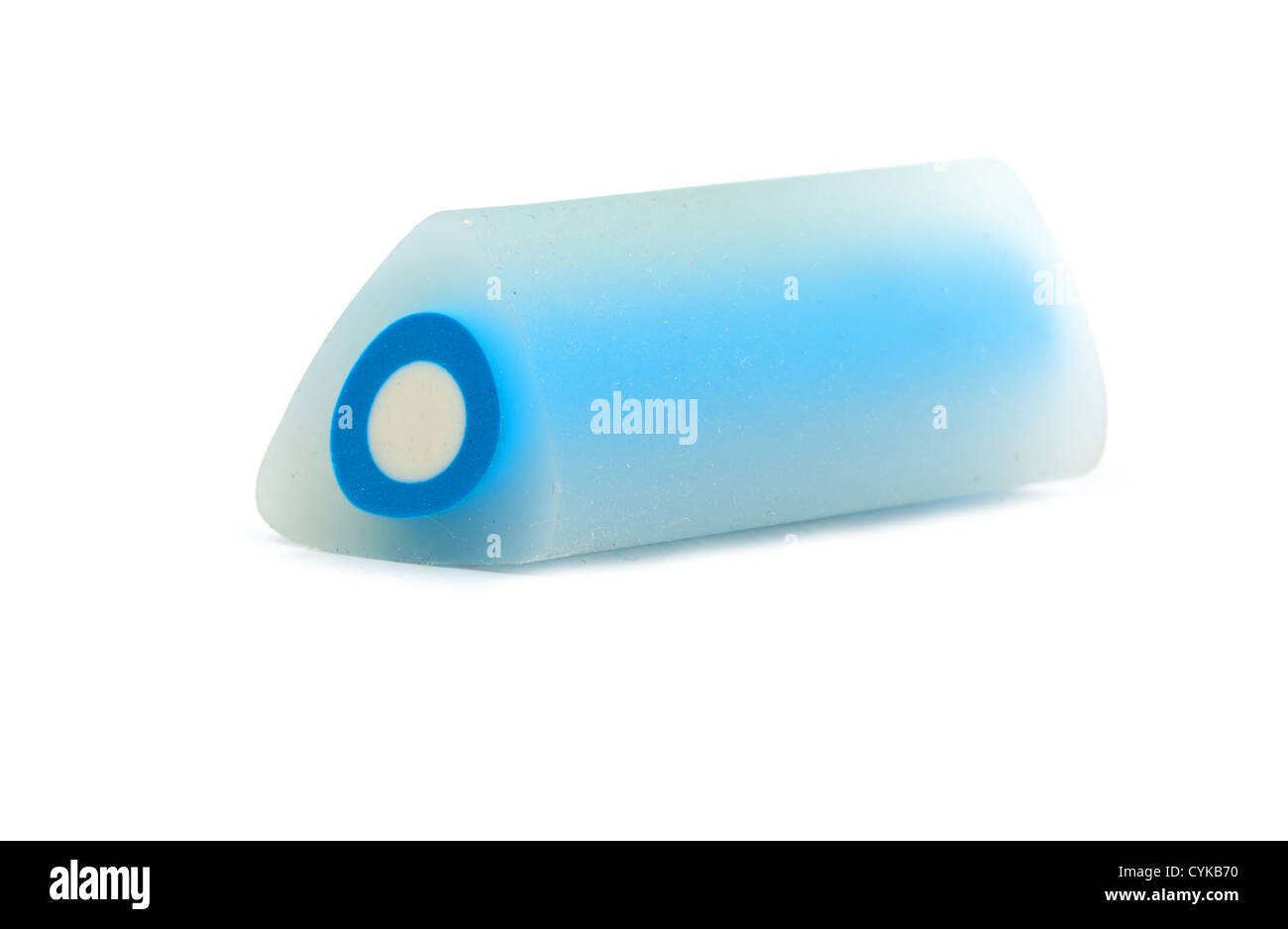 blue eraser is isolated on a white background Stock Photo Alamy