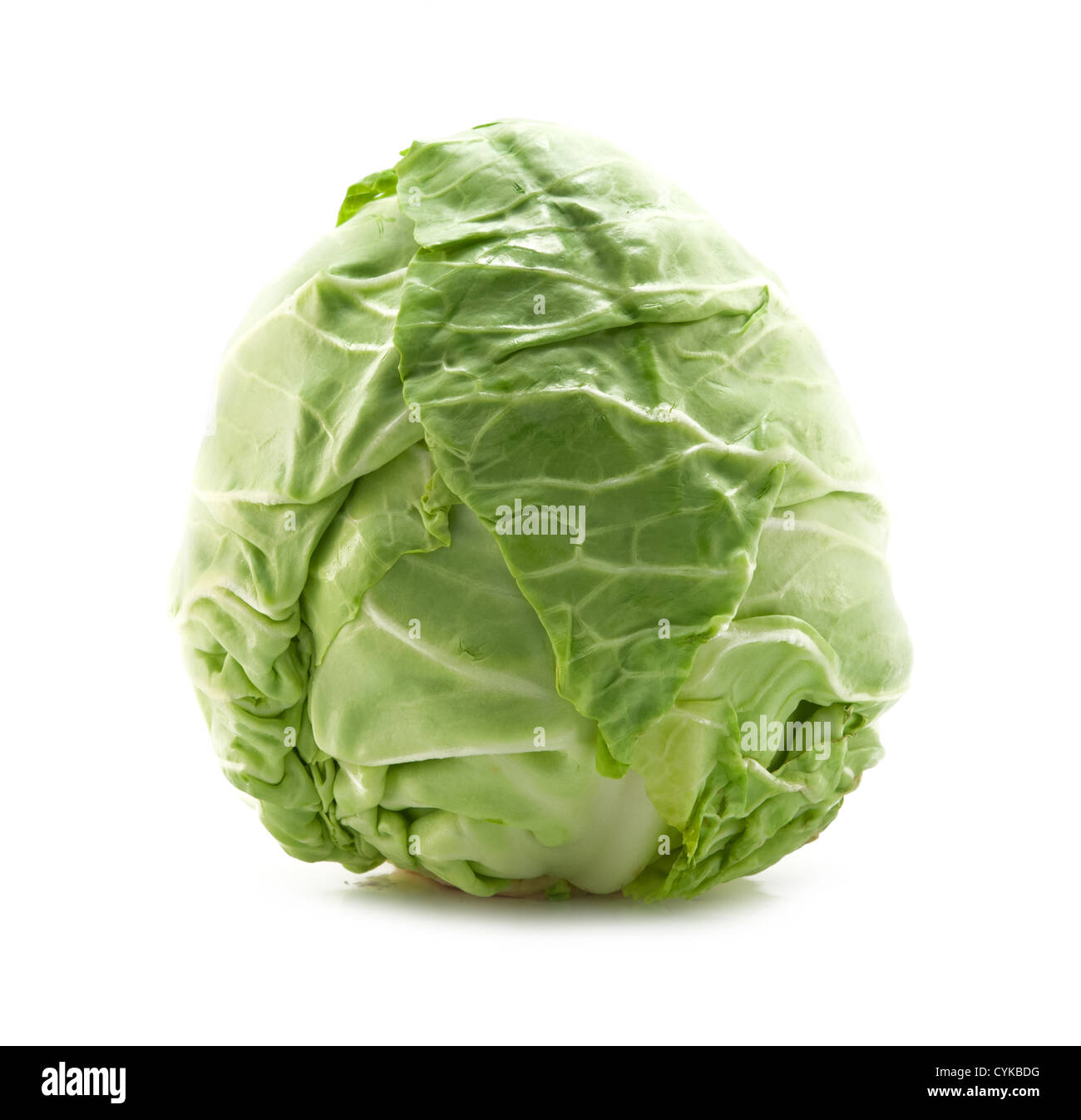 fresh cabbage isolated on white Stock Photo