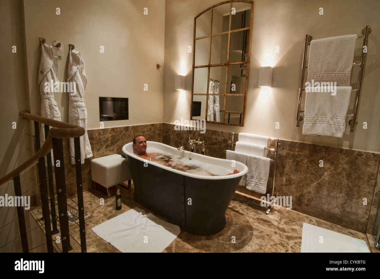 relaxing in a luxury bath in Prague, Czech Republic Stock Photo Alamy