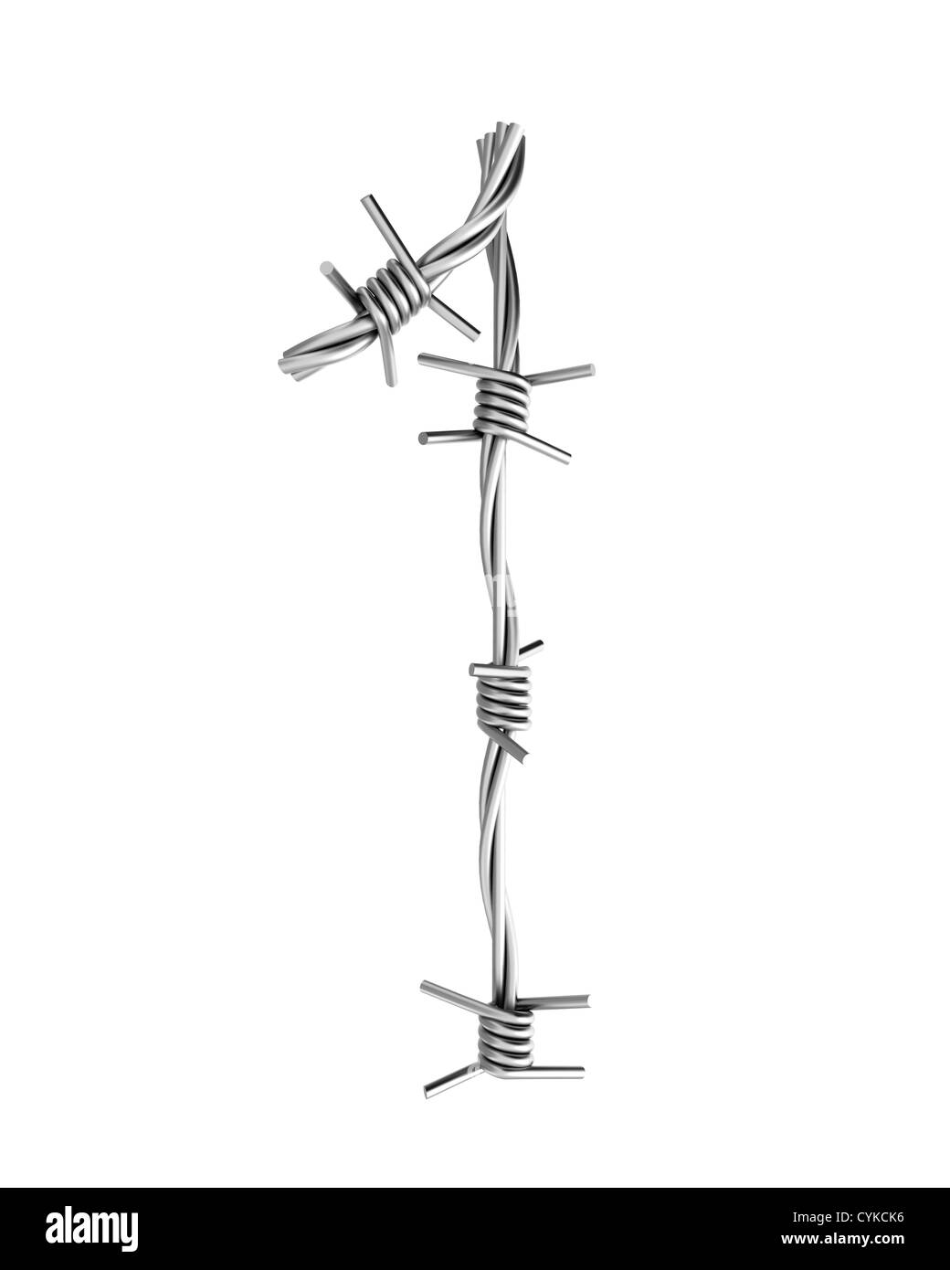 Barbed wire alphabet hires stock photography and images Alamy