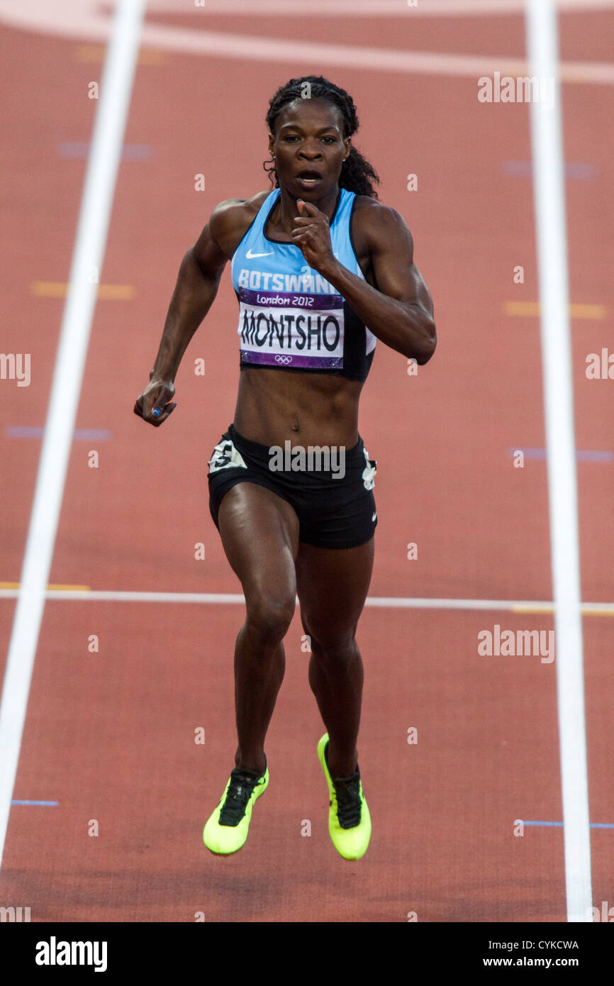 Amantle Montsho (BOT) competing in the Women's 400 meter semifinal at ...