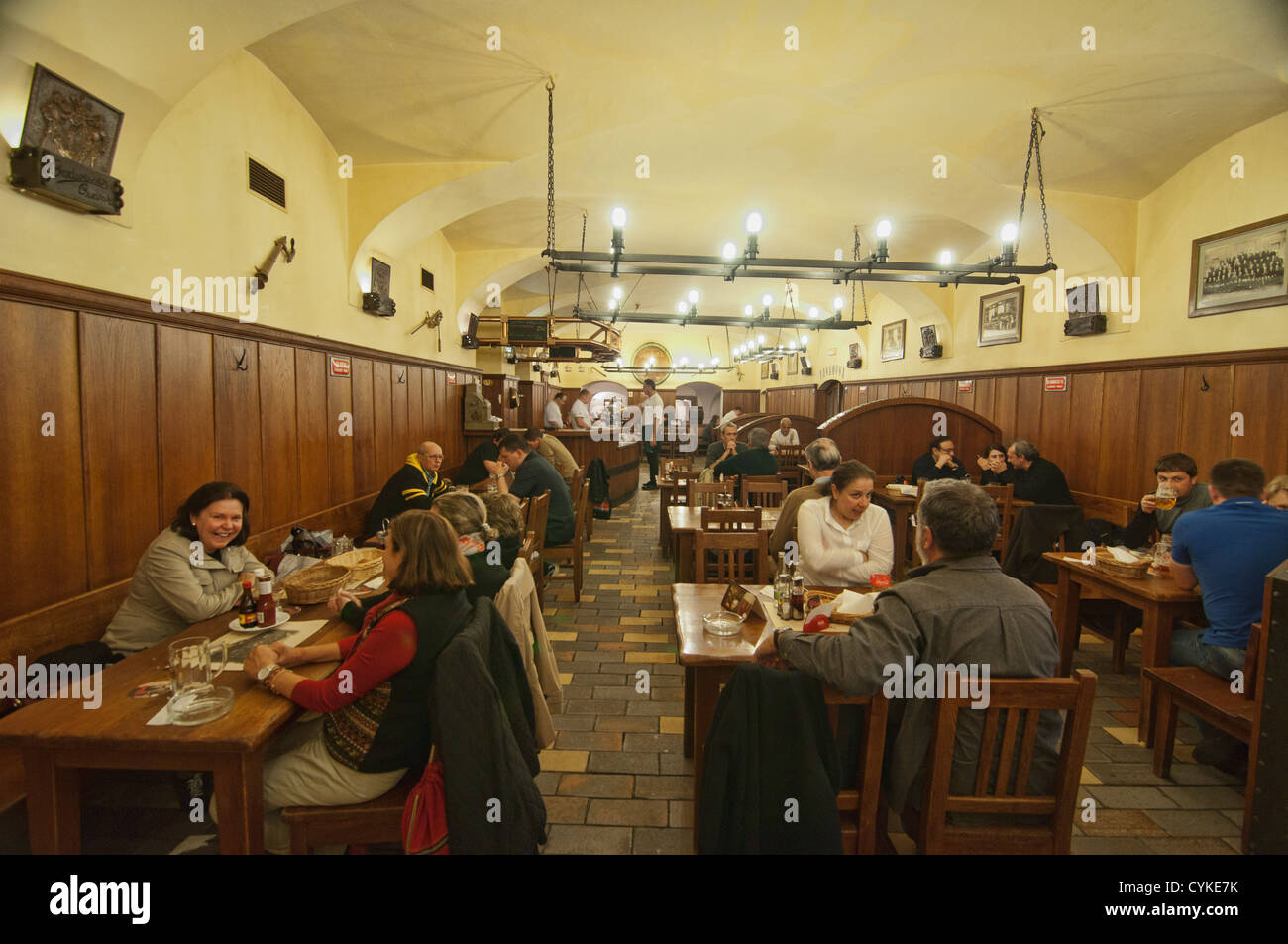 traditional Czech pub and restaurant, Prague, Czech Republic Stock Photo -  Alamy