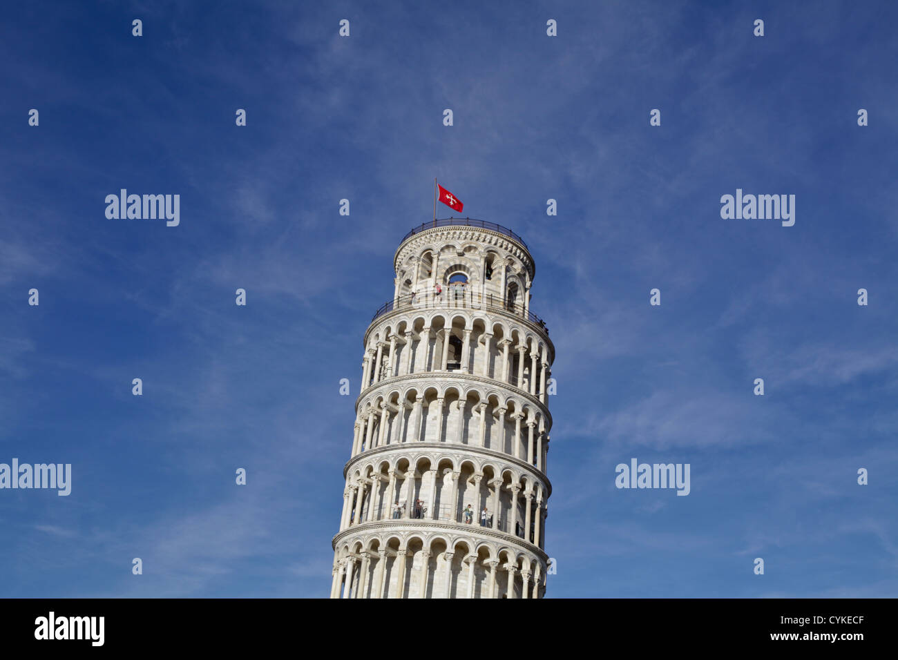 The leaning tower of Pisa in Italy Stock Photo