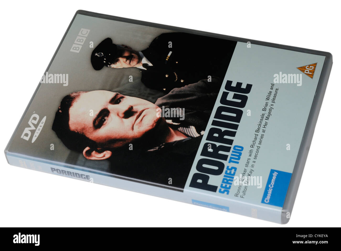 BBC classic comedy Porridge with Ronnie Barker on DVD Stock Photo
