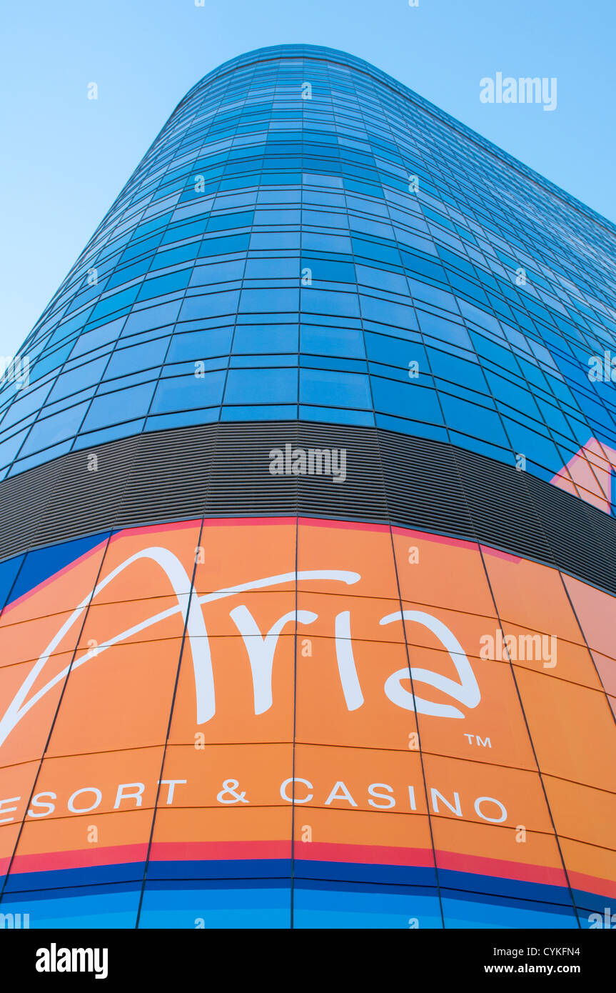 Aria Resort & Casino Las Vegas, Nevada. Stock Photo
