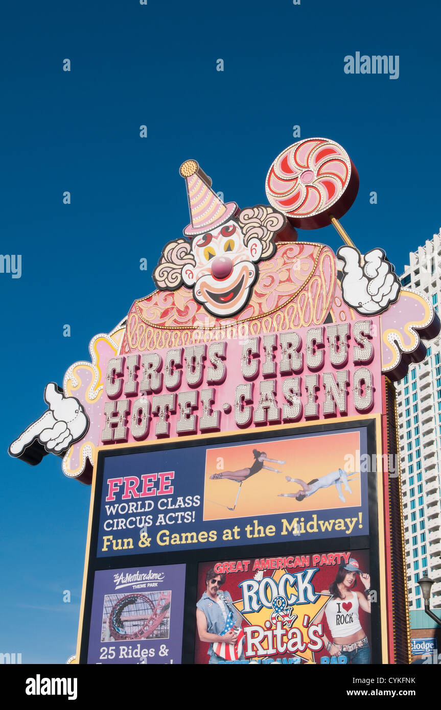 Circus Circus Hotel & Casino Las Vegas, Nevada. Stock Photo