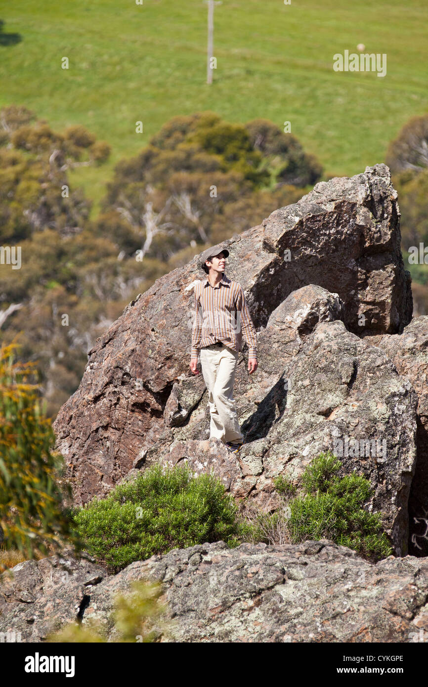 Australia hanging rock hi-res stock photography and images - Alamy