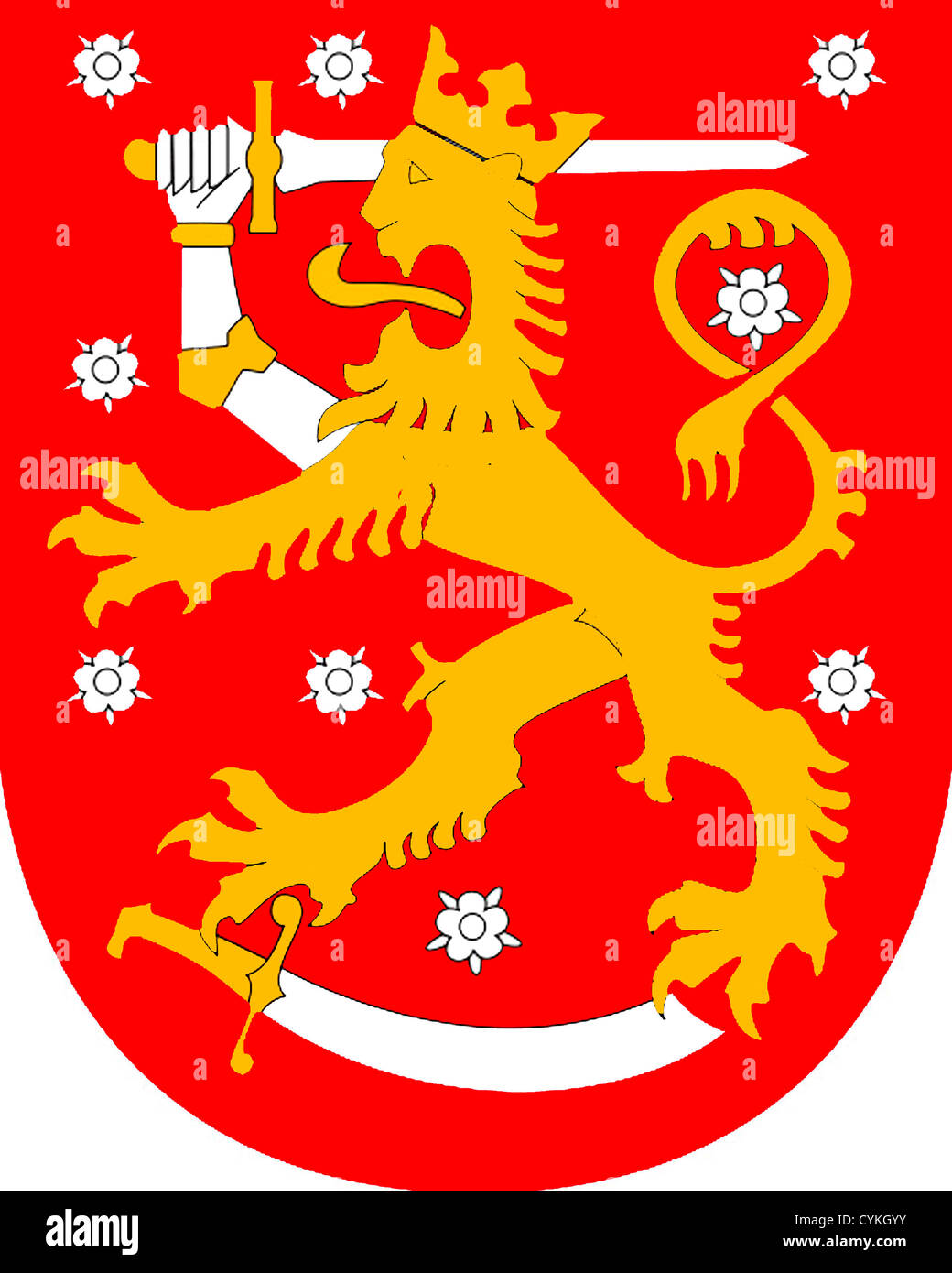 National coat arms finland hi-res stock photography and images - Alamy