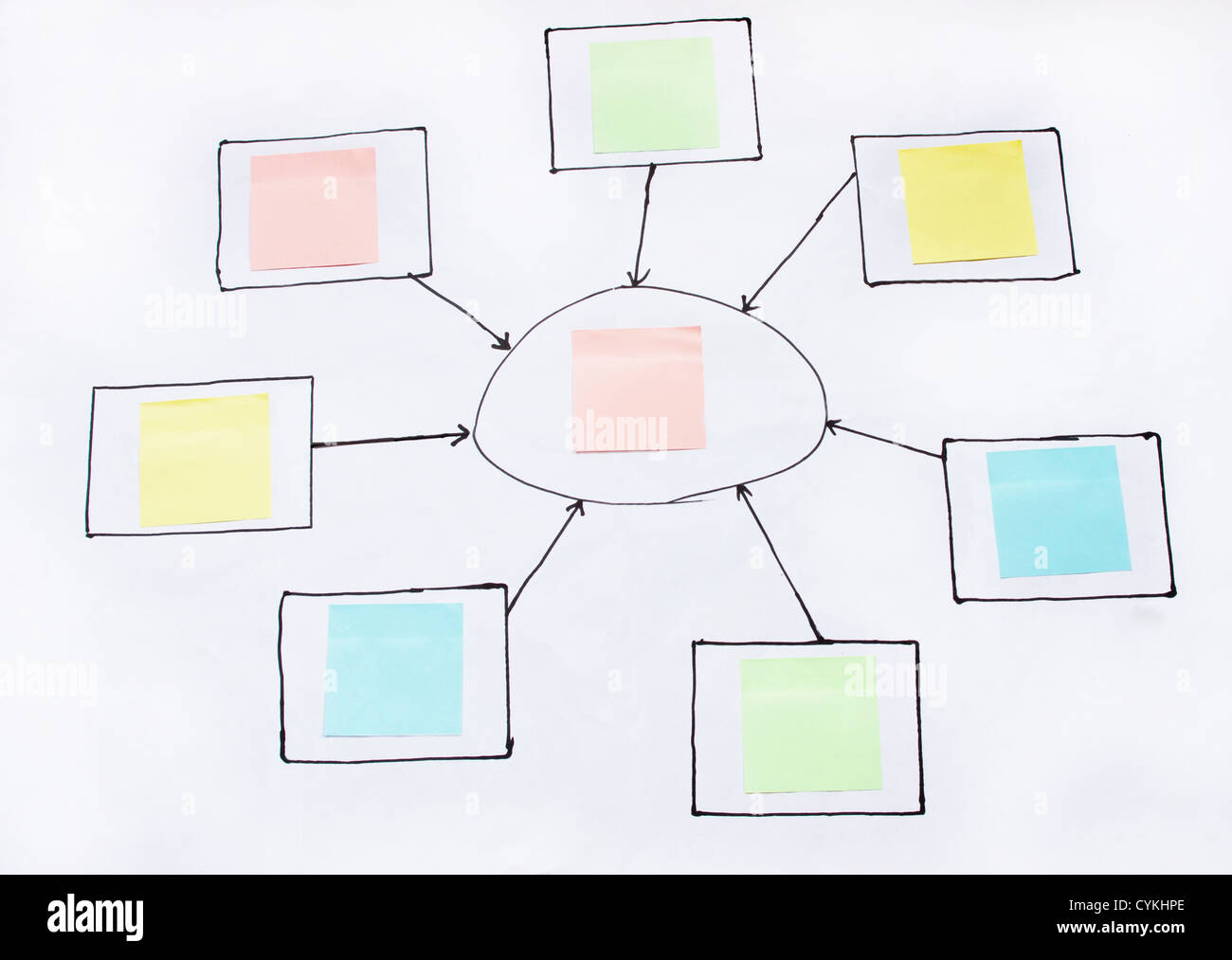 Many check boxes and note Stock Photo - Alamy