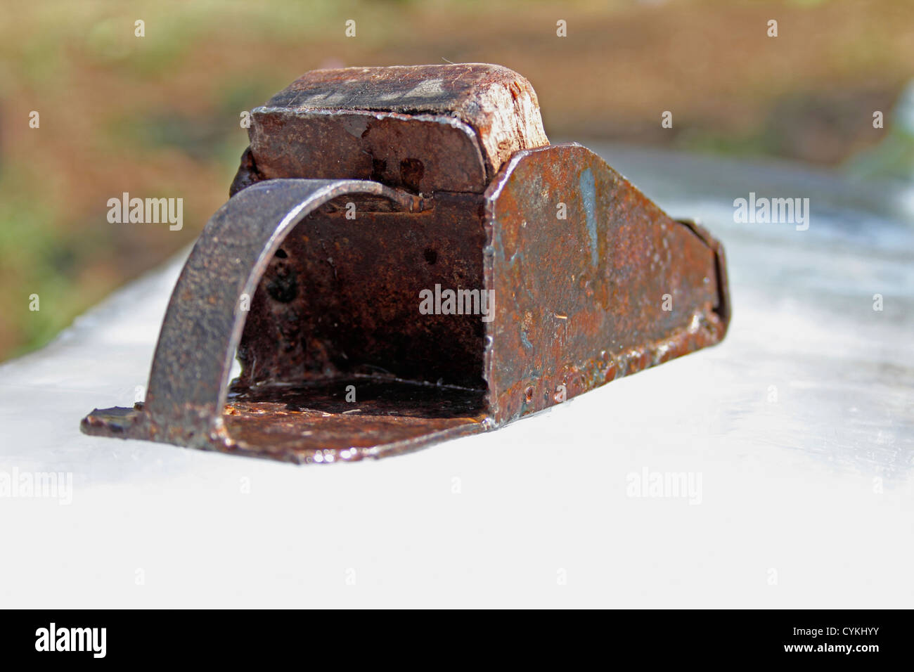 antique jack plane for crushed ice gola (Shave ice) india Stock Photo